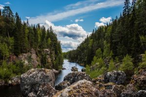 Sweden,Famous,''the,Dead,Waterfall',,Sweden